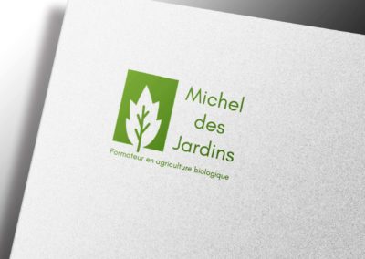 Création logo Michel des Jardins