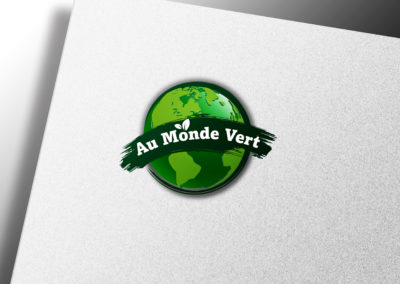 Création logo Paysagiste Au Monde Vert